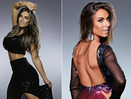 Nicole Bahls mostra demais <br>até em catálogo de inverno